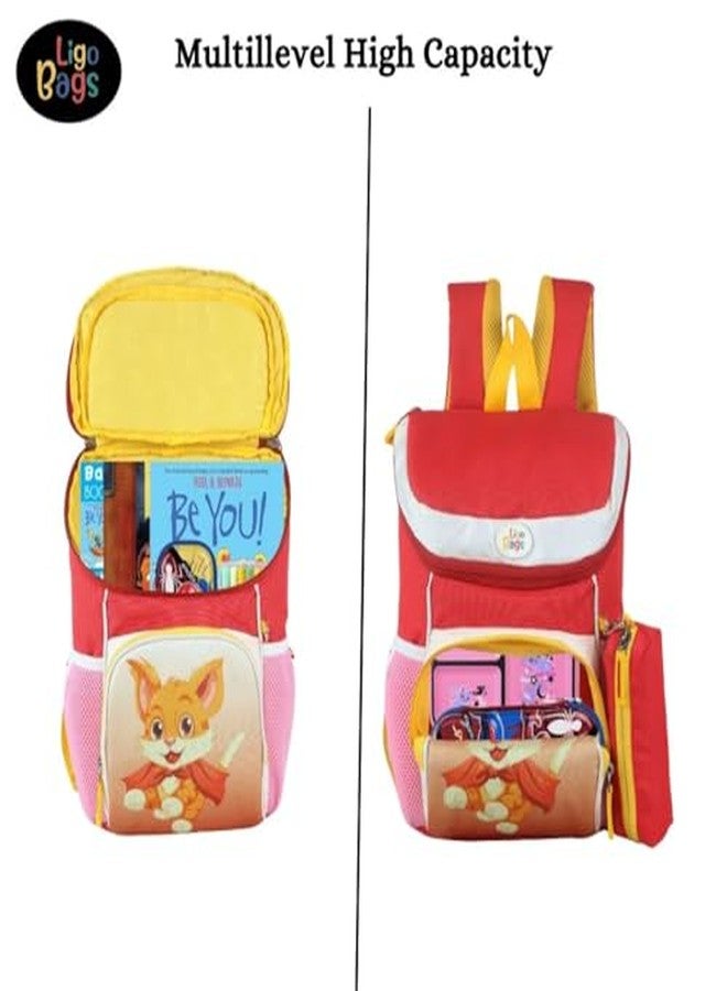 Ligo 14 Inch Kindergarten School Bags for Boys & Girls | Casual Backpack for Kids school bags - Image 4